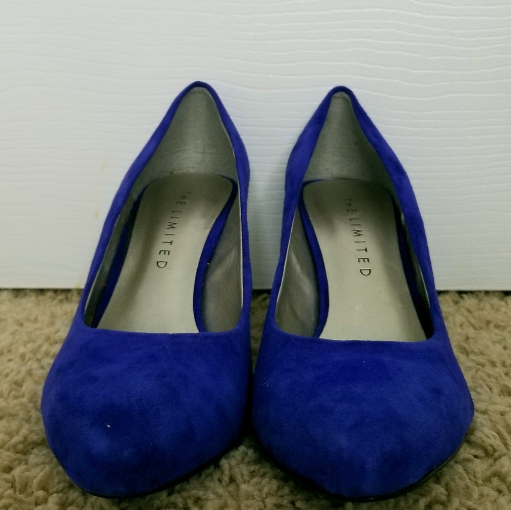 Blue Velvet Heels